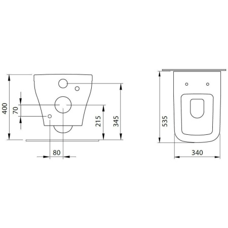 Фото унитаз подвесной безободковый allen brau infinity 4.21011.an, антрацит