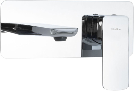 Фото смеситель для раковины allen brau infinity 5.21003-00 встраиваемый в стену, хром