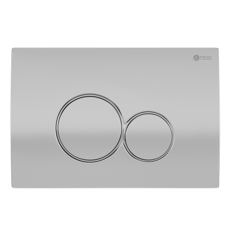 Фото клавиша смыва для инсталляции point виктория, цвет сатин/хром, pn44061sc