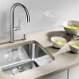 Фото кухонные мойки blanco supra 400 u 518201 43х43