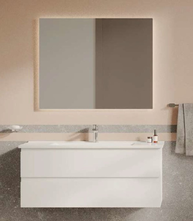 Фото тумба подвесная с раковиной creavit alinda ad0080.10 80 см, белая