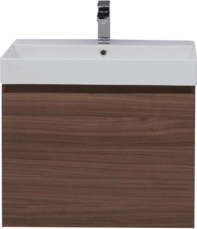 Фото тумба подвесная с раковиной aquanet нью-йорк 70 орех