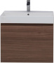 Фото тумба подвесная с раковиной aquanet нью-йорк 70 орех