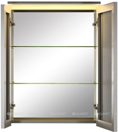 Фото зеркало-шкаф de aqua 60 серебро