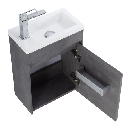 Фото тумба подвесная belbagno pietra mini 40-r stucco cemento, правая