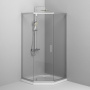 Фото душевой угол am.pm gem 90*90*190 см, профиль хром/стекло прозрачное