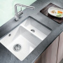Фото мойка для кухни из искусственного камня blanco subline 340/160 u 523552 белая l