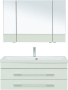 Фото комплект мебели aquanet верона 100 белый (раковина нота 284116)