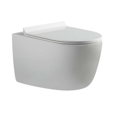 Фото унитаз подвесной bravat gina c21172uw-eng белый, сиденье микролифт