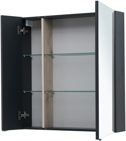 Фото зеркало-шкаф aquanet алвита new 80 антрацит