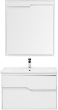 Фото комплект мебели aquanet модена 85 белый