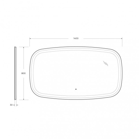 Зеркало с подсветкой Cezares CZR-SPC-MOLVENO-1400-800-MOV 140*80 см