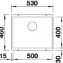 Фото мойка кухонная blanco subline 500 u 523432 антрацит
