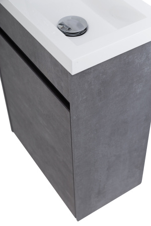 Фото тумба подвесная belbagno pietra mini 40-r stucco cemento, правая