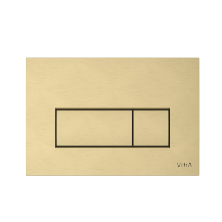 Фото клавиша смыва vitra root square 740-2325, золото брашированное
