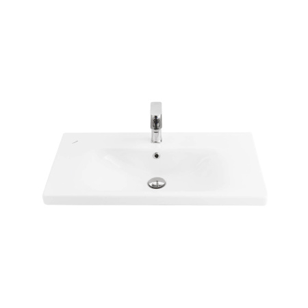 Фото раковина мебельная creavit eksen 80*45 см ek080-00cb00e-0000, белая