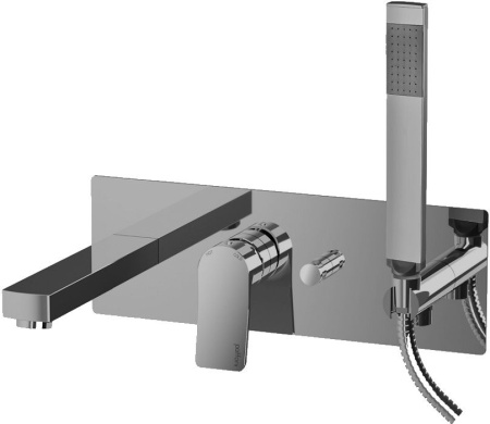 Фото встраиваемый комплект для ванны и душа paffoni tilt ti001st, сталь