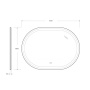 Зеркало с подсветкой Cezares CZR-SPC-GIUBILEO-1100-800-TCH-WARM 110*80 см