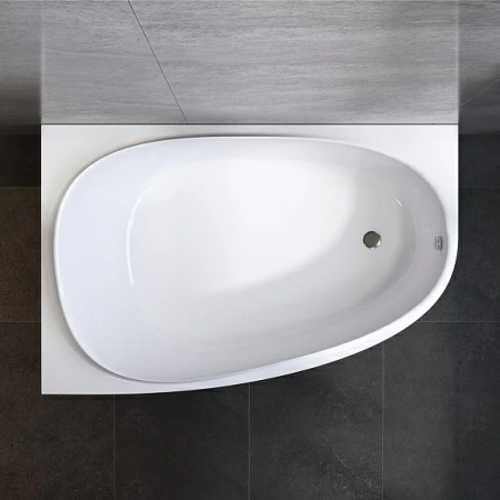 Фото акриловая ванна am.pm like левая 170*110 см, белая