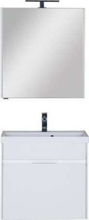 Фото комплект мебели aquanet латина 70 белый (1 ящик)