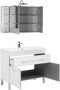 Фото комплект мебели aquanet верона new 100 белый (напольный 1 ящик 2 дверцы)