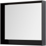 Зеркало с подсветкой Aquanet Милан 100 LED черный глянец