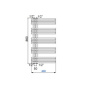 Фото полотенцесушитель водяной cordivari kelly 3551780400100 50x86 Фото полотенцесушитель водяной cordivari kelly 3551780400100 50x86