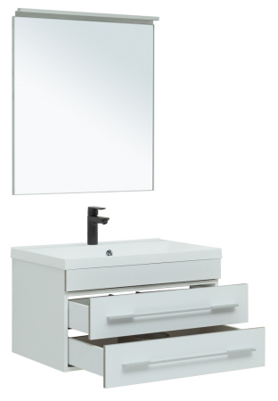 Фото комплект мебели aquanet верона 75 new белый матовый