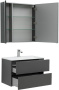 Фото комплект мебели aquanet алвита 80 серый антрацит