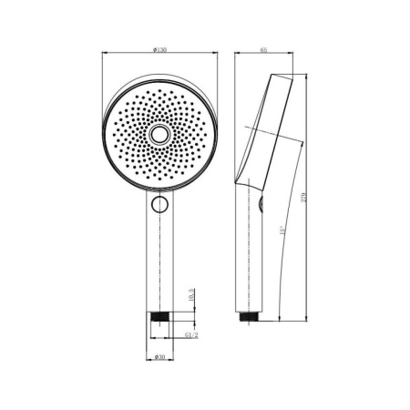 Фото ручной душ allen brau priority 5.31b20-bn, никель браш