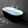 Фото акриловая ванна belbagno bb200-1700-800-nero 17х80