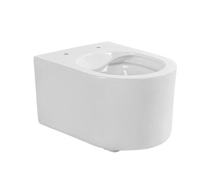 Фото унитаз-компакт подвесной безободковый aquatek мия aq2004-00 490*370*340 мм, горизонтальный выпуск, тонкое сиденье с механизмом плавного закрывания, крепеж