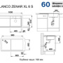 Фото мойка кухонная blanco zenar xl 6 s 523979 жасмин r 50х100