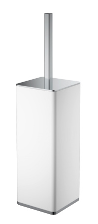 Фото ерш напольный квадратный boheme 10949-w-cr, белый/хром