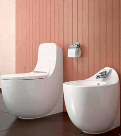 Фото биде напольное creavit foglia