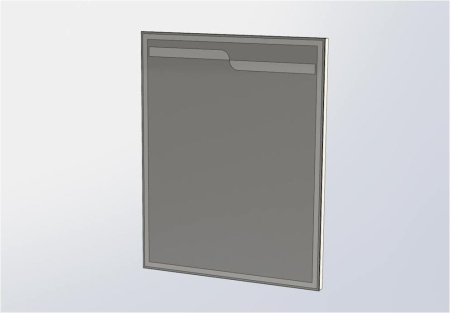 Зеркало с подсветкой Aquanet Модена 75 белый