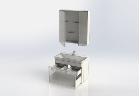 Фото комплект мебели aquanet софия 80 белый