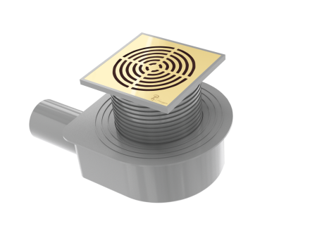 Фото душевой трап boheme smart design 984-15-mg 15*15 cm, матовое золото