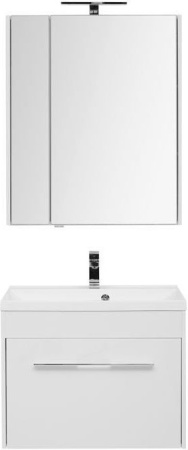 Фото комплект мебели aquanet августа 75 белый (раковина нота)