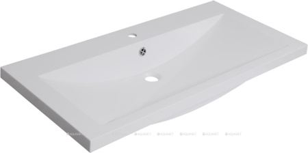 Фото раковина для тумбы aquanet нота 90 см, белая