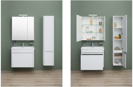 Фото зеркало-шкаф aquanet орлеан 80 белый