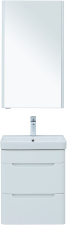 Фото комплект мебели aquanet софия 50 белый глянец (2 ящика)