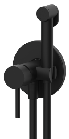 Фото гигиенический душ со смесителем remer x style x65wno, чёрный матовый