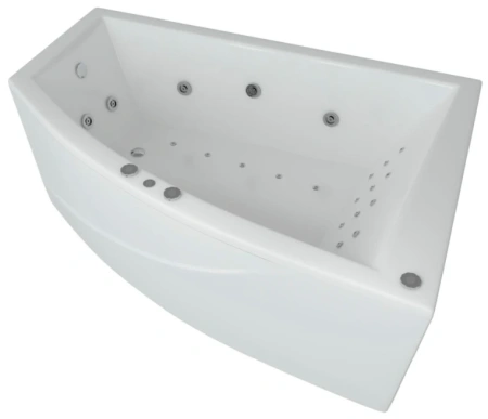 Фото акриловая ванна aquatek оракул правая 180*125 см, белая