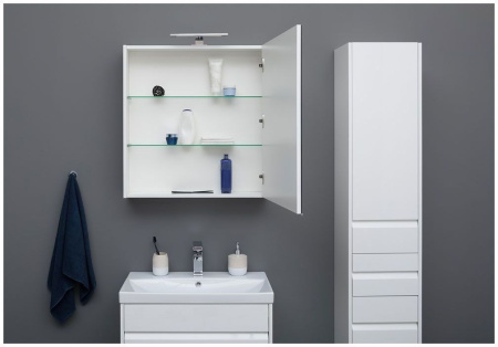 Фото пенал подвесной aquanet палермо 35 белый