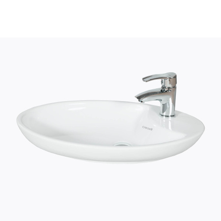 Фото раковина накладная creavit 65 см mn065-00cb00e-0000, белая