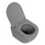 Фото унитаз подвесной безободковый belbagno colorato bb062chr-gr, серый матовый