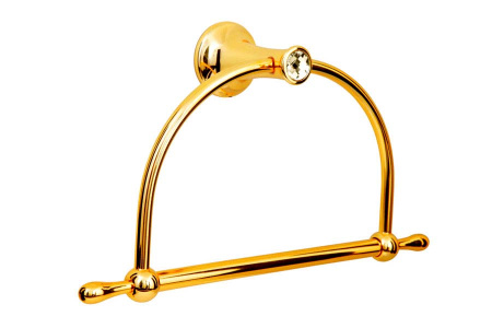 Фото кольцо для полотенца boheme chiaro 10505, золото