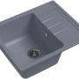 Фото мойка кухонная ewigstein elegant 58х48 серый металлик