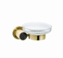 Фото мыльница настенная boheme royale cristal black gold 10923-g-b, золото